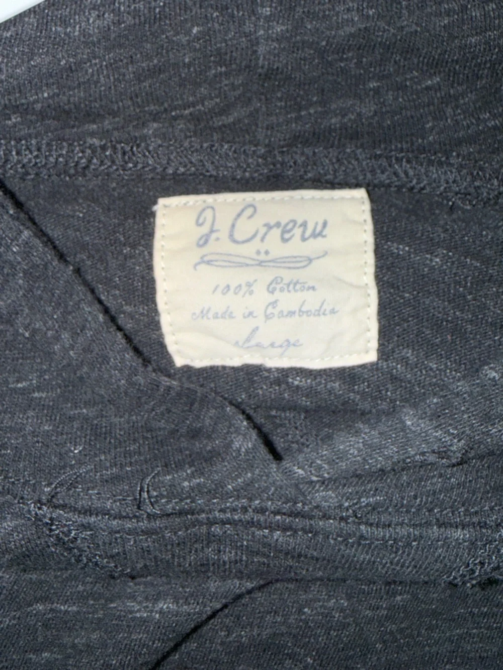 🌺J. Crew Charcoal Hooded Knit Pullover